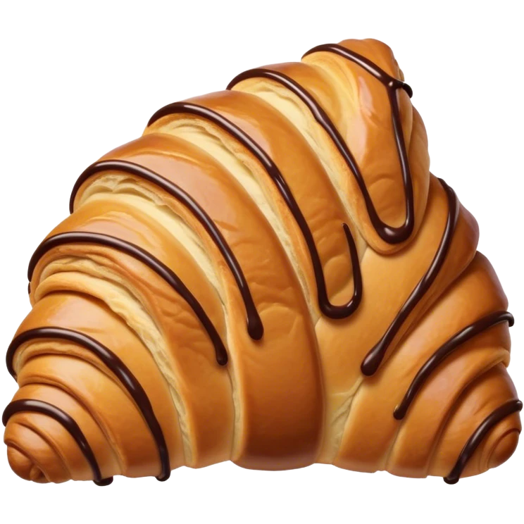 Chocolate croissant  emoji