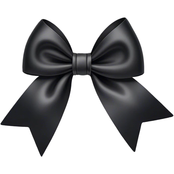 A pretty black bow emoji