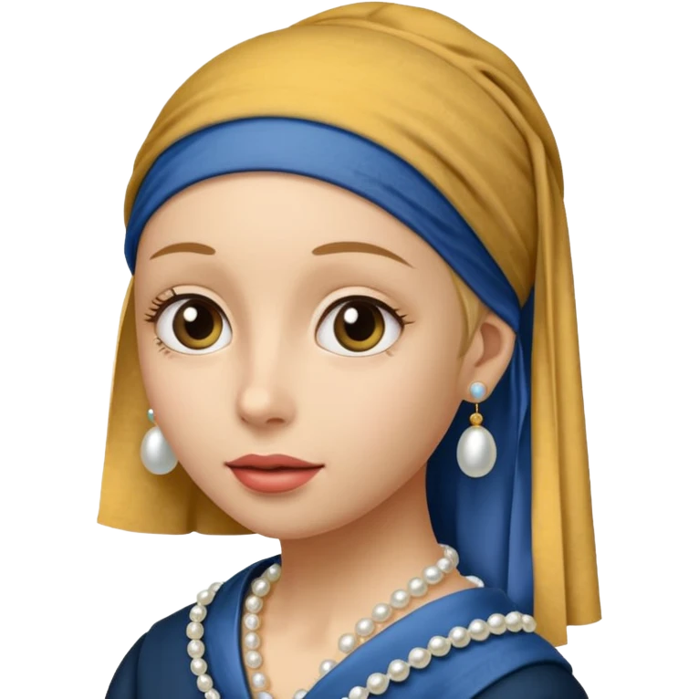Girl with a Pearl Earring  emoji