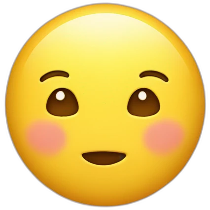 A Yellow Face With The Cute UWU Face emoji