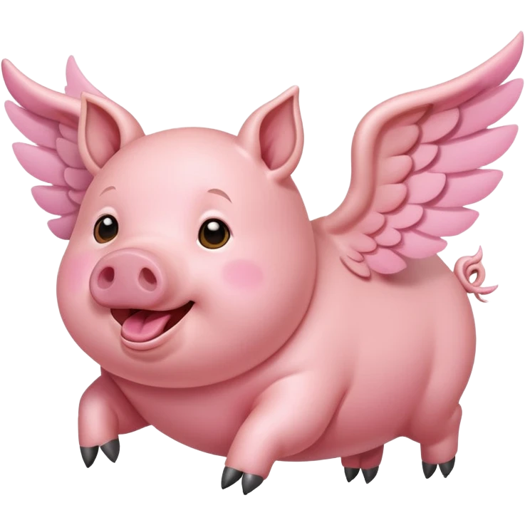 Flying pig  emoji