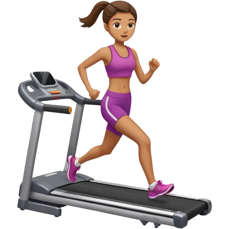 girl running on tredmil emoji