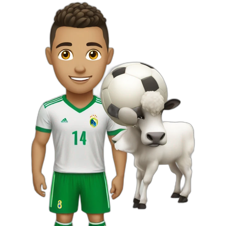 Ronaldo avec une chevre emoji