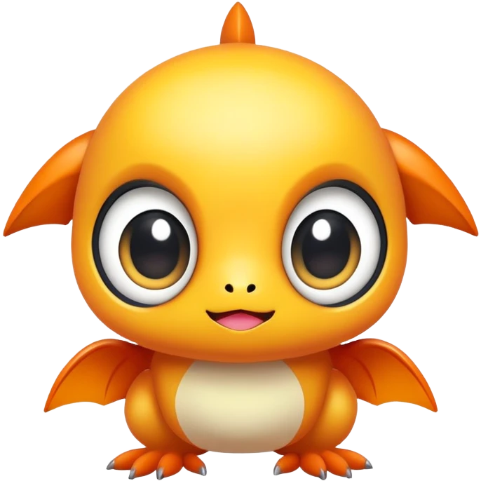 Cute kawaii chibi Fakémon-creature emoji