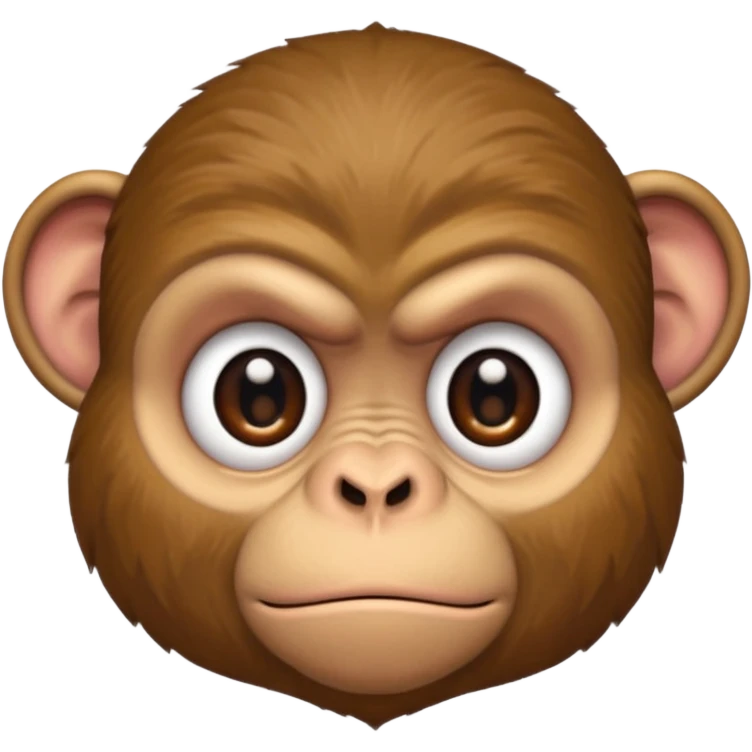 Grumpy monkey emoji