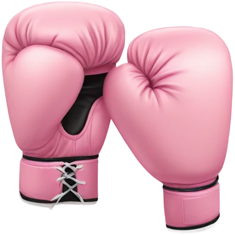 pastel pink boxing gloves emoji