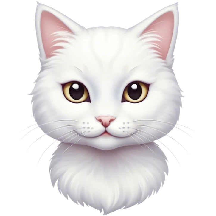 Ballerina white cat emoji