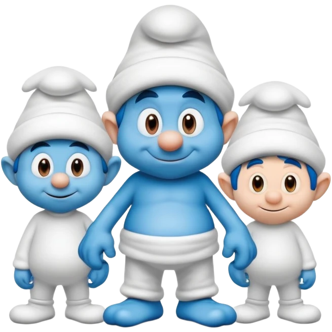 maak een leuke smurfjes achtergrond met al de bekende smurfen (smurfin,gargamel,…) emoji