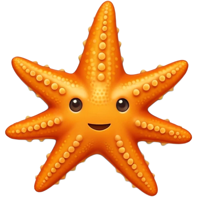 starfish object icon, cute starfish, slightly glossy texture, 3D cartoon, soft shadow, mobile game icon style, centered, clean background, no text, no watermark emoji