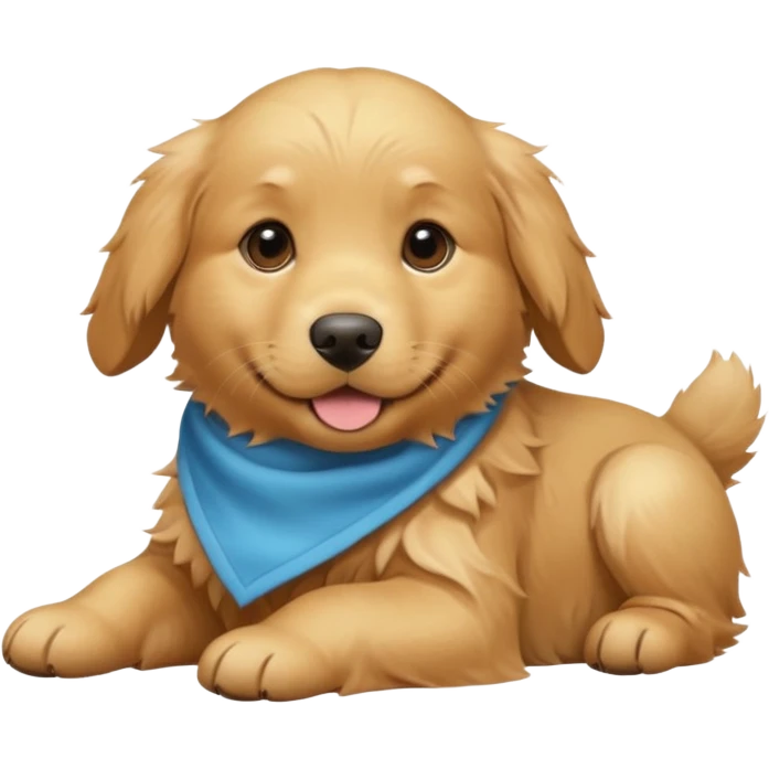 a golden retriever puppy emoji