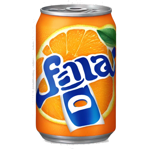 Can of Orange Fanta emoji