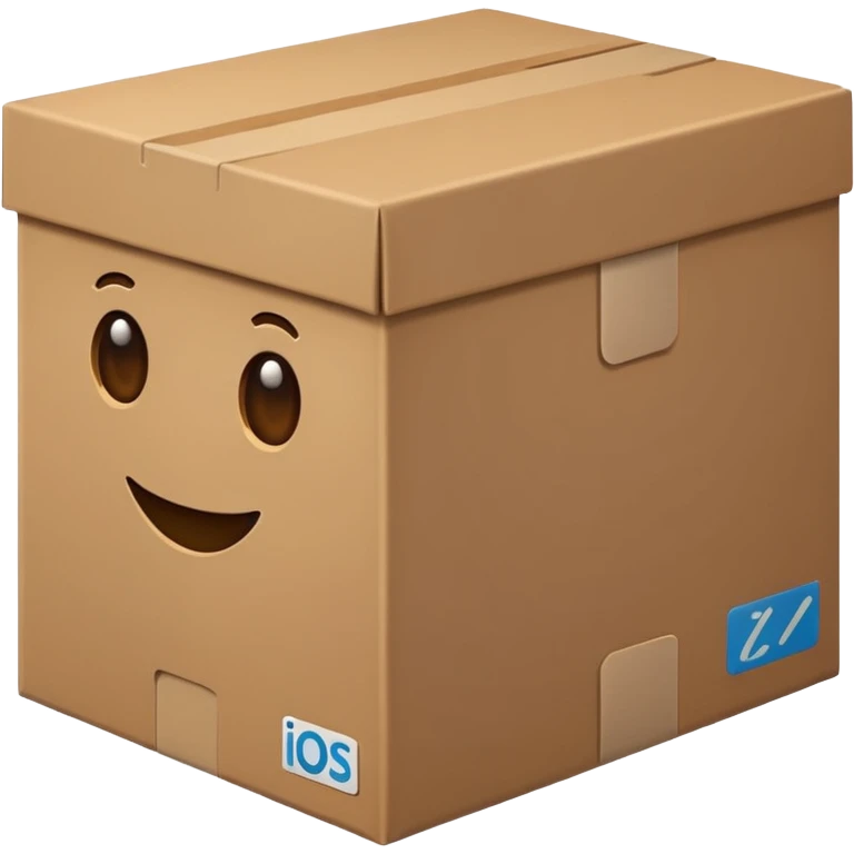 Flat box emoji