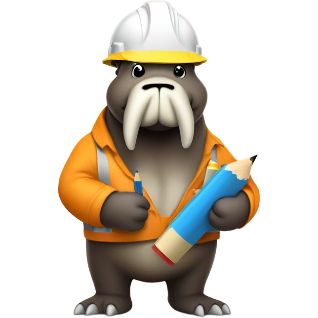 Tricheco architetto  emoji