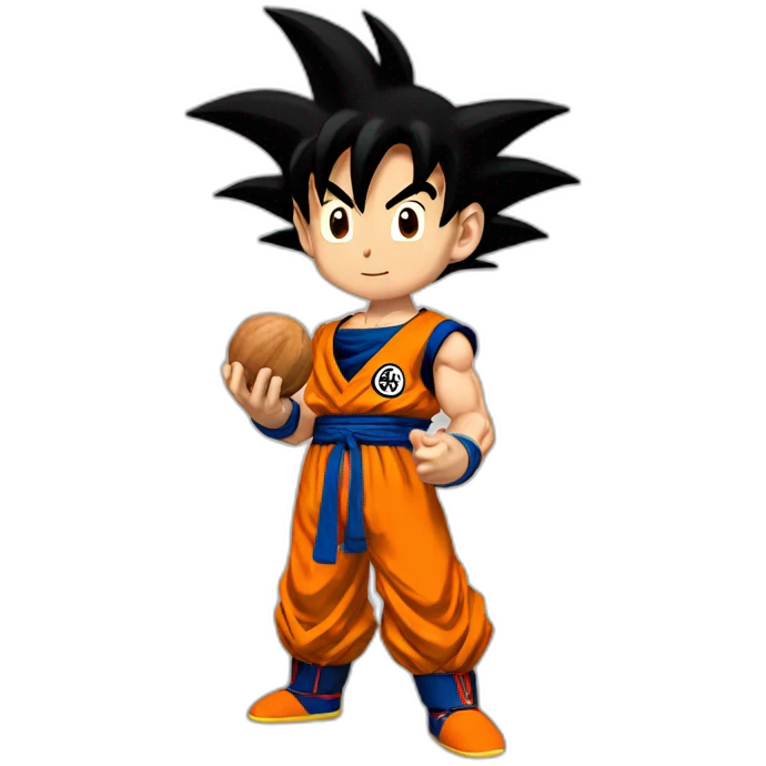 goku holding nuts emoji