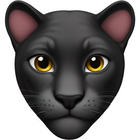 Heart in the panther emoji