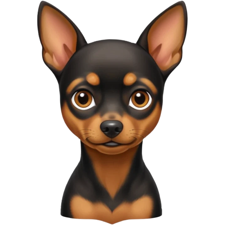 Miniature pinscher dog emoji