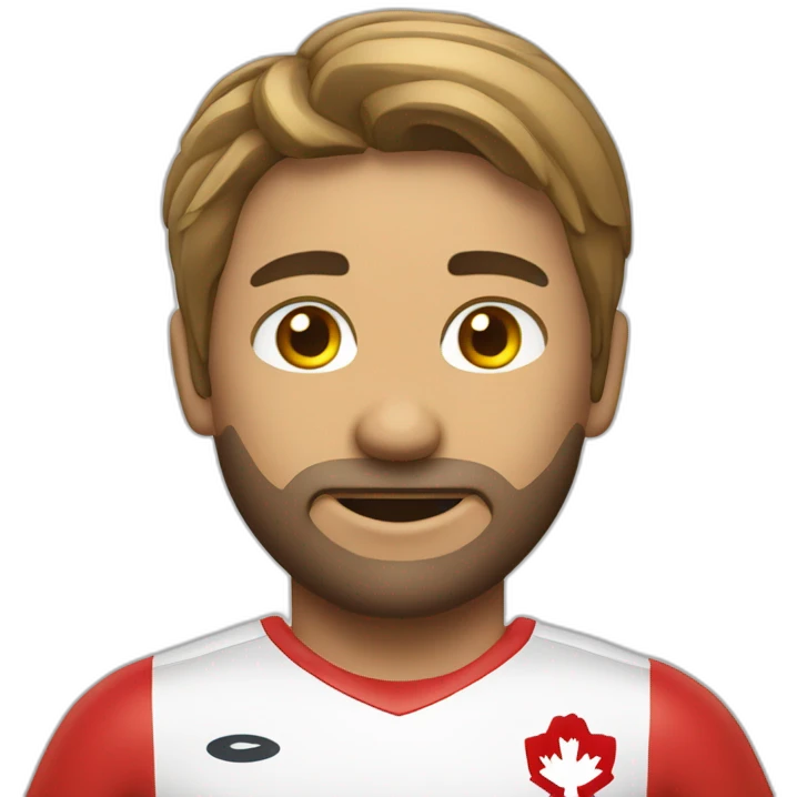 Oie canadienne joueur de soccer emoji