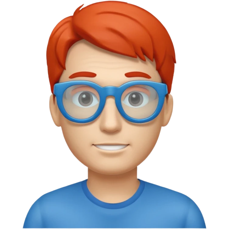 man with 3d glasses emoji