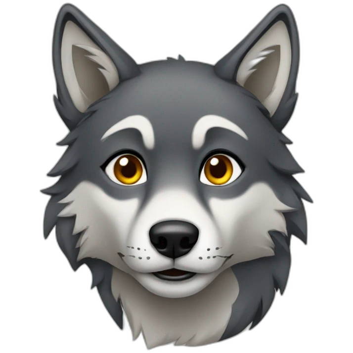 Female wolf  emoji