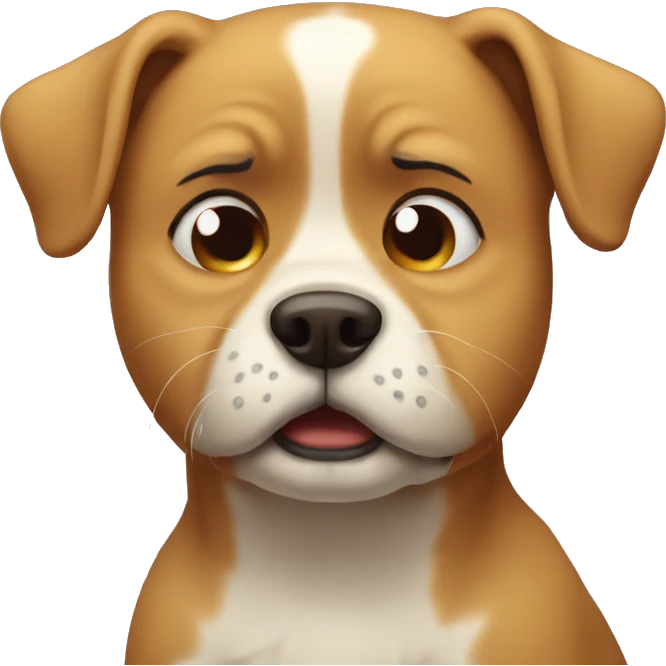 Dog crying emoji