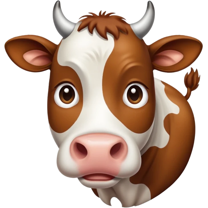 begging cow emoji