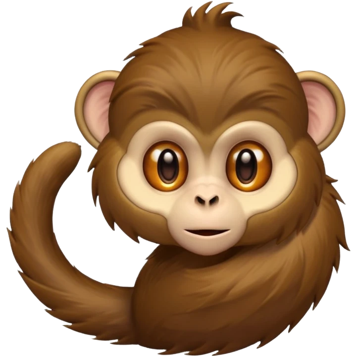 monkey tail, only tail emoji