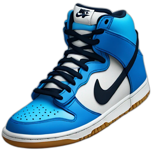 Nike dunk blue emoji