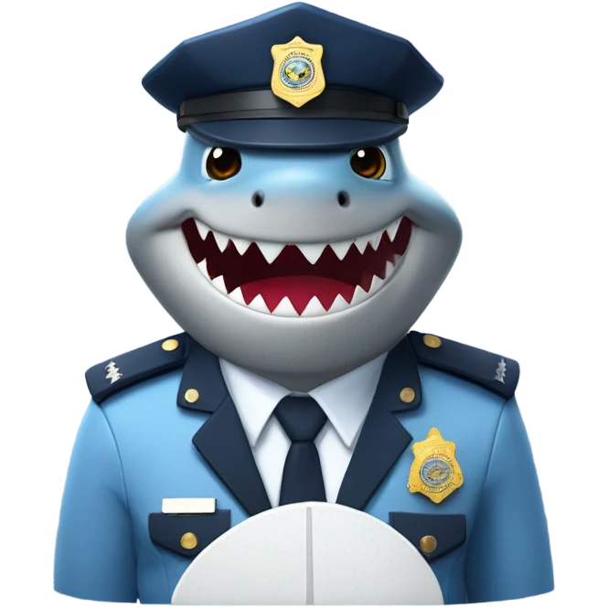 Shark cop emoji