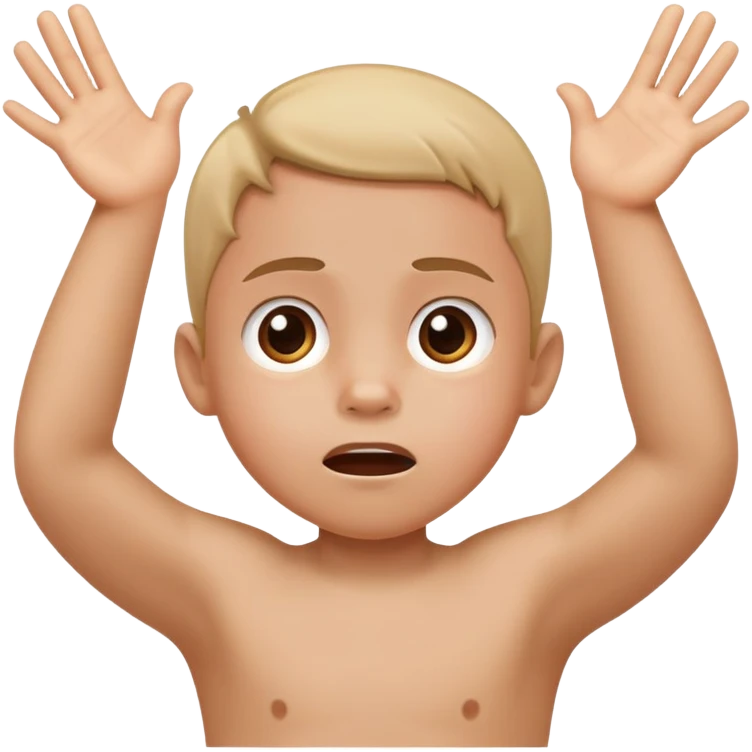 child confused arms up why emoji