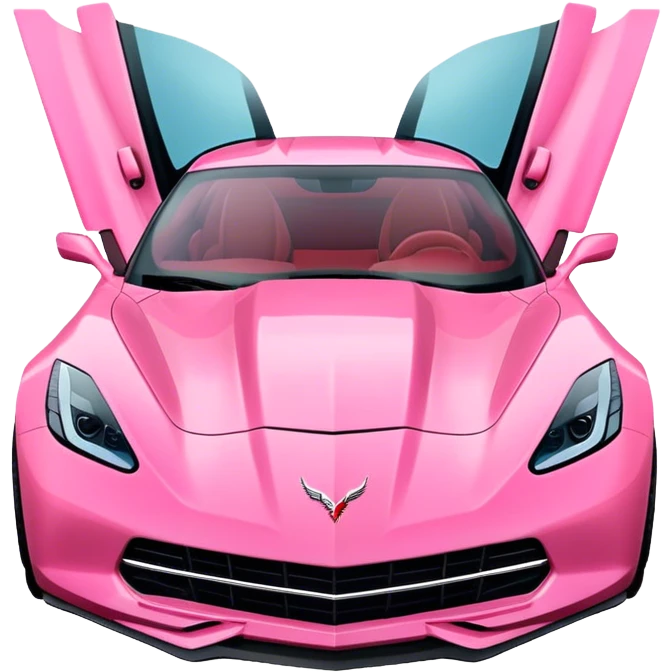 corvette rosa emoji
