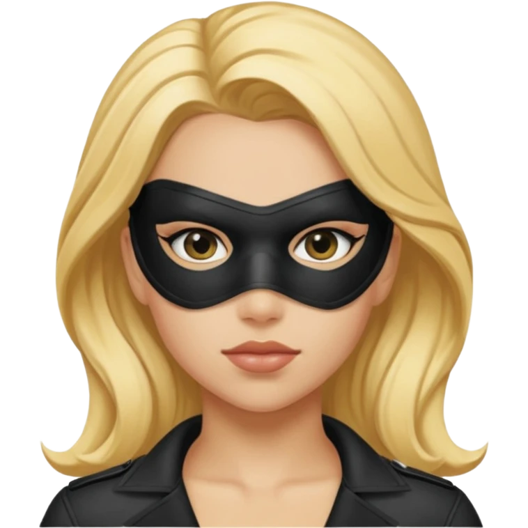 black canary with eye mask emoji