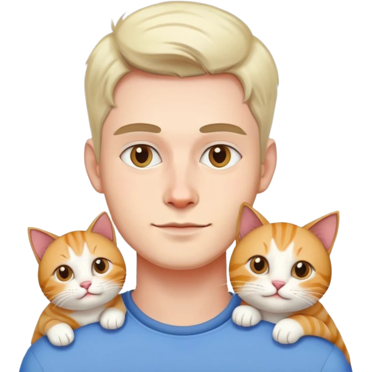 Мущинами с кошкой  emoji