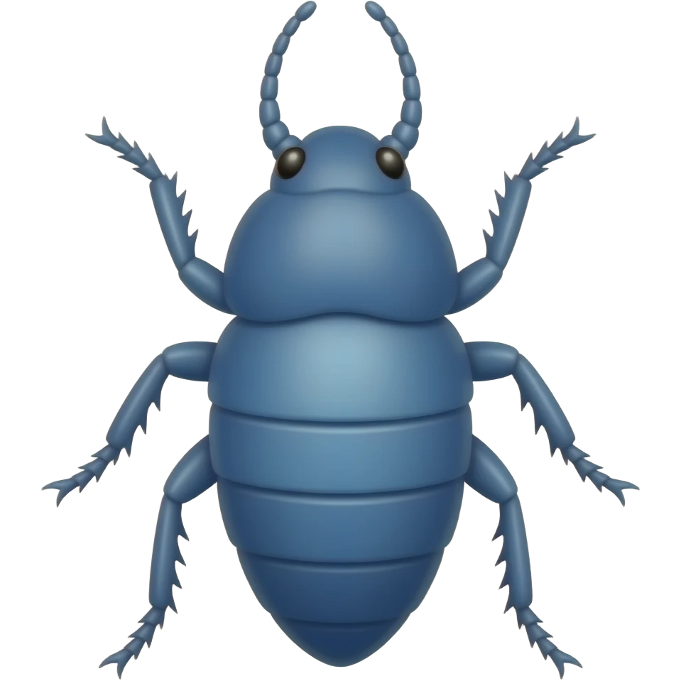 Blue termite emoji