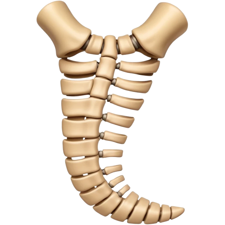 spine emoji showing scoliosis emoji
