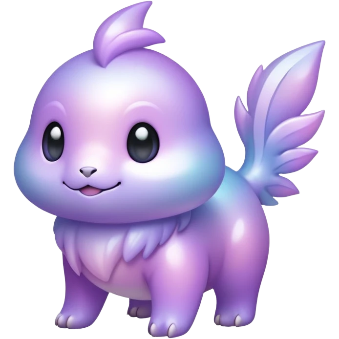 Iridescent Pastel Violet gradients Fakemon-creature emoji