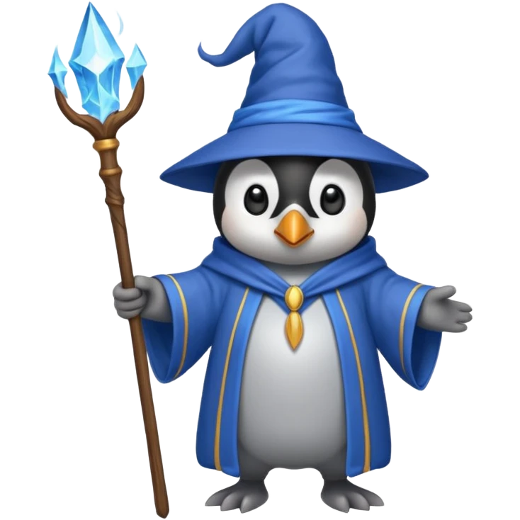 Penguin Wizard emoji