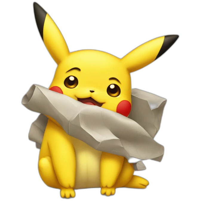 Bored pikachu emoji