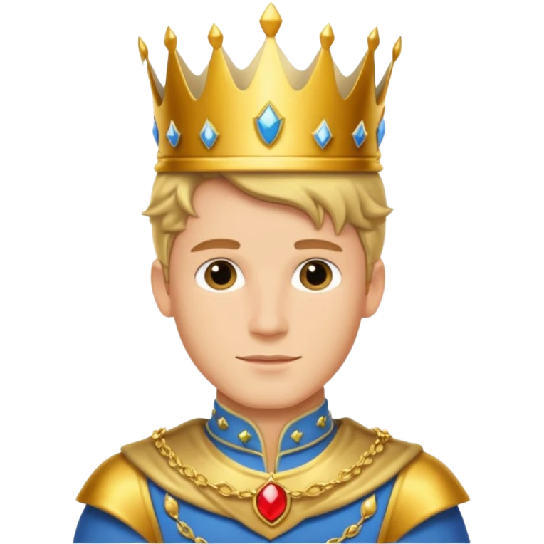 Prince Charming from Disney with crown emoji