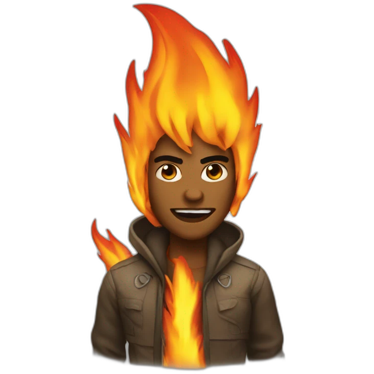 Sassy fire emoji