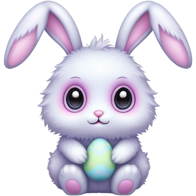 alien kawaii easter bunny  emoji