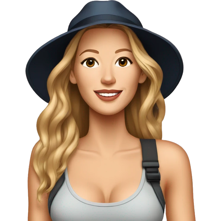 blake lively cartoon wearing tank top emoji