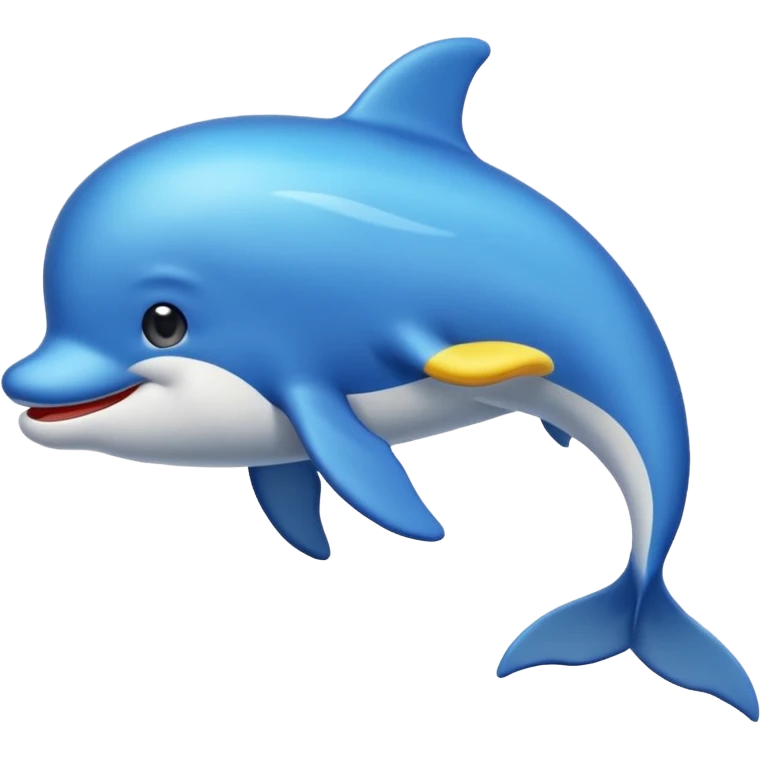 Questo drlfino in blu emoji