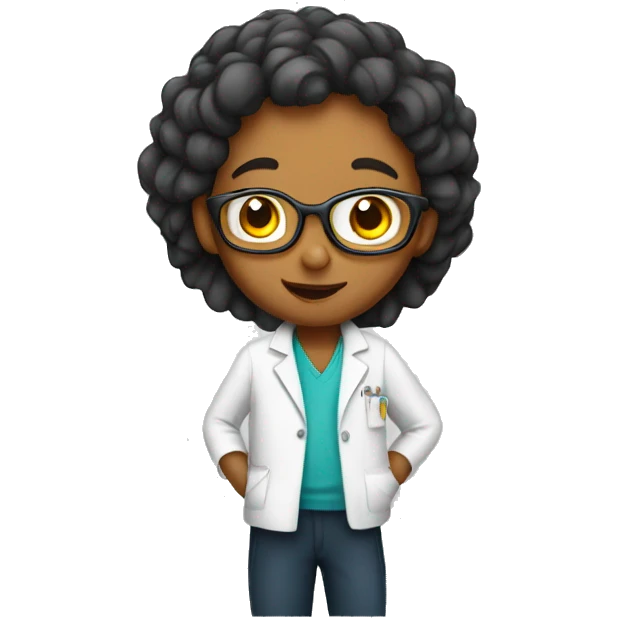 young scientist at school emoji