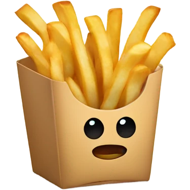 fries in an aesthetic box emoji