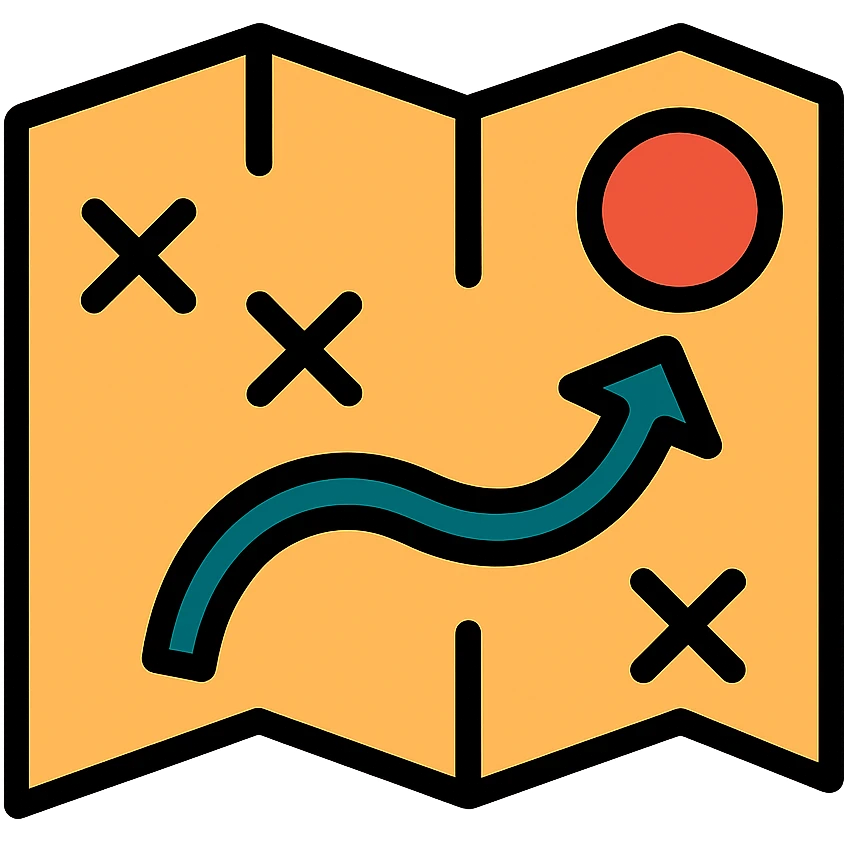 A tactical map emoji