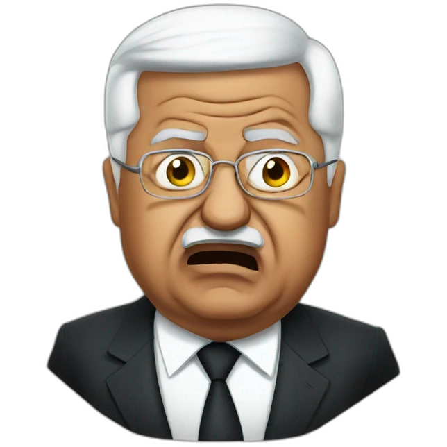 Mahmoud abbas president angry emoji