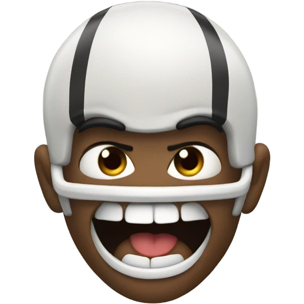 Angry football emoji