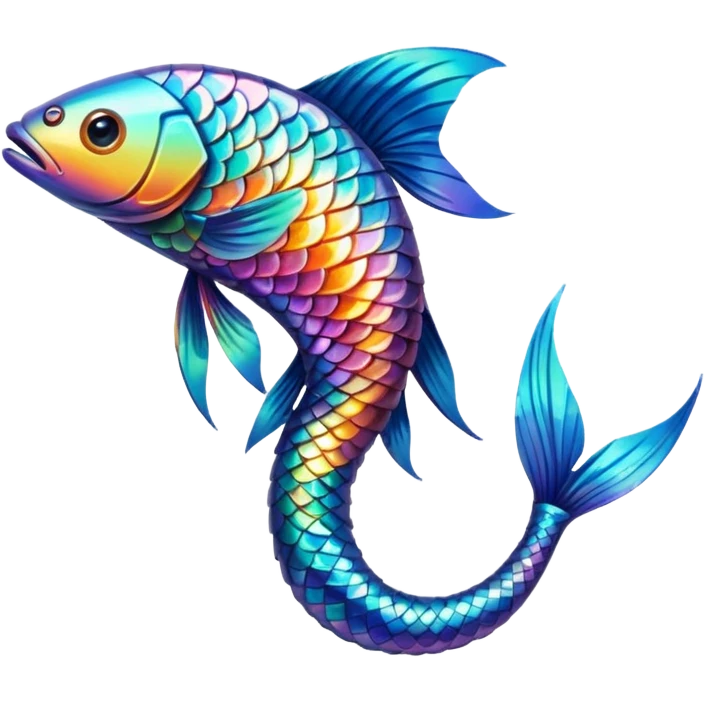 Just the fish's tail emoji