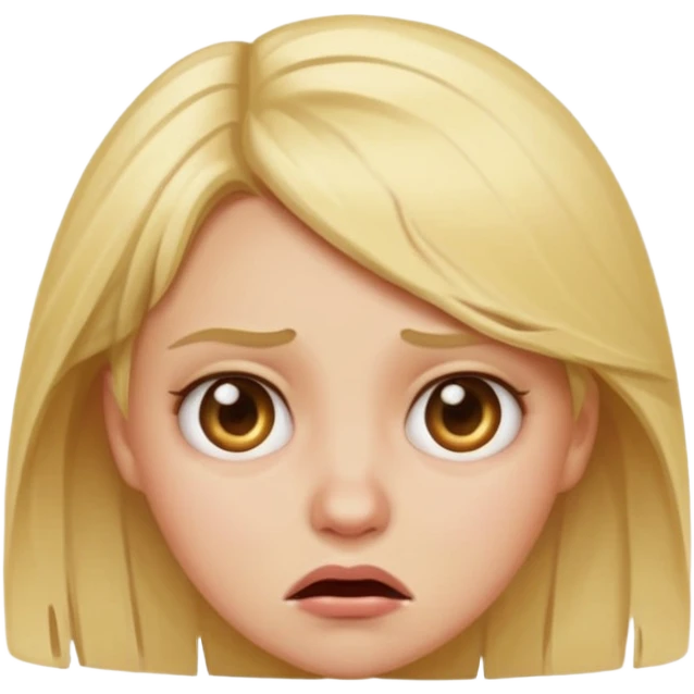 disgusted blonde girl emoji emoji