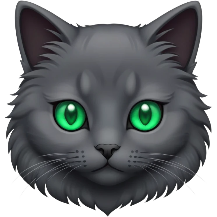 Dark grey cat emoji